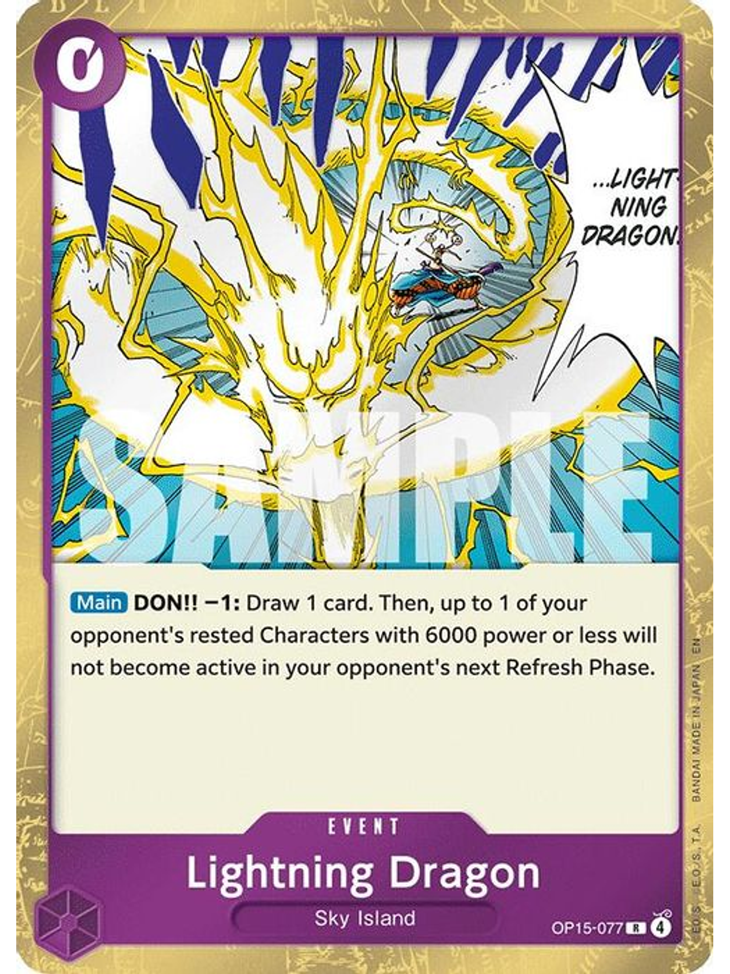 OP15-077 R Lightning Dragon 1