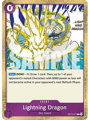 OP15-077 R Lightning Dragon