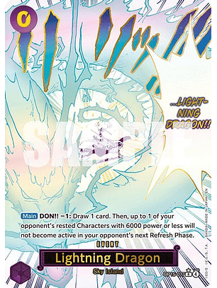 OP15-077 (Alternate Art) Lightning Dragon