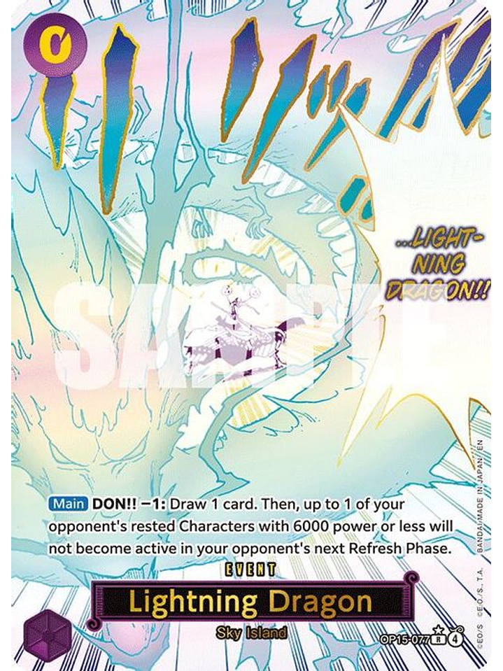 OP15-077 (Alternate Art) Lightning Dragon 1