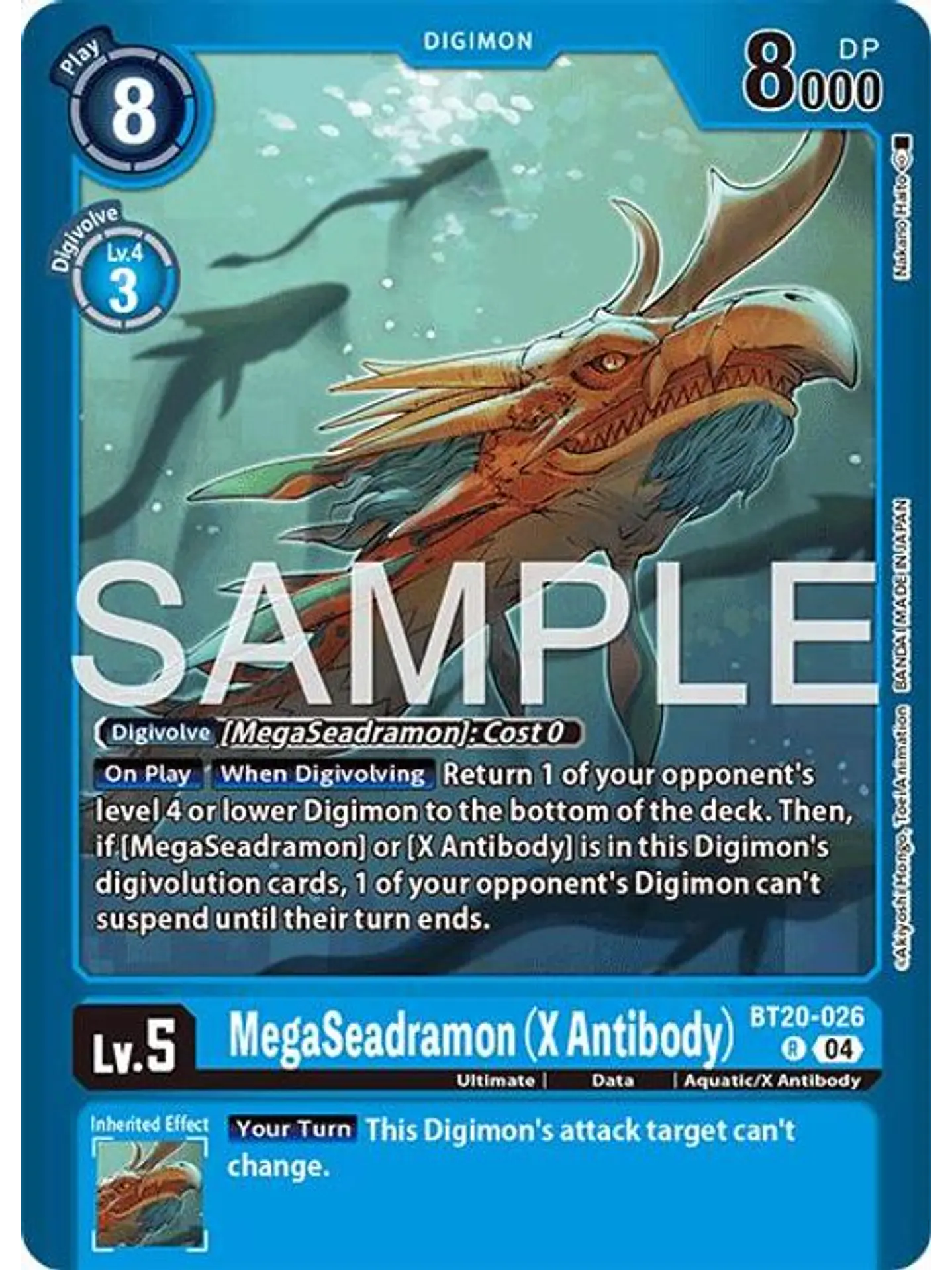 BT20-026 (Alternate Art) MegaSeadramon (X Antibody) 1