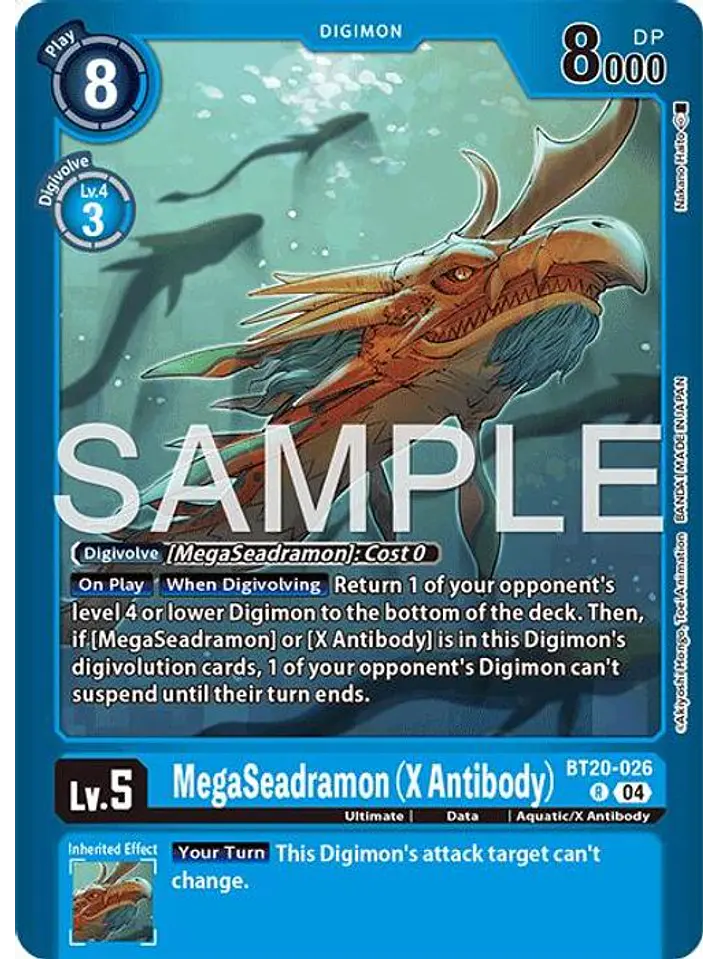 BT20-026 (Alternate Art) MegaSeadramon (X Antibody) 1