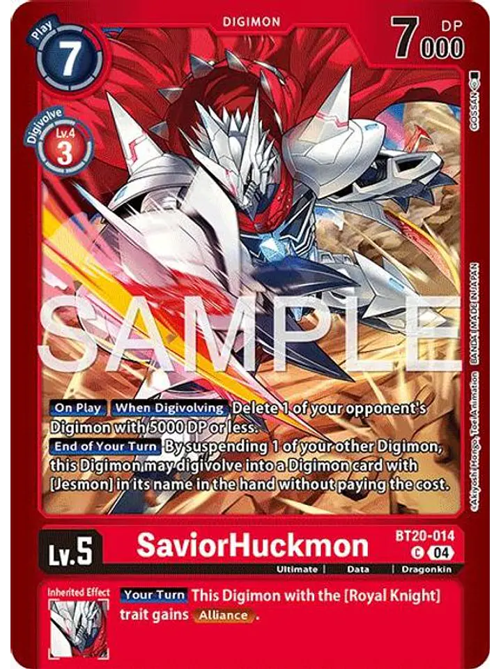 BT20-014 (Alternate Art) SaviorHuckmon 1