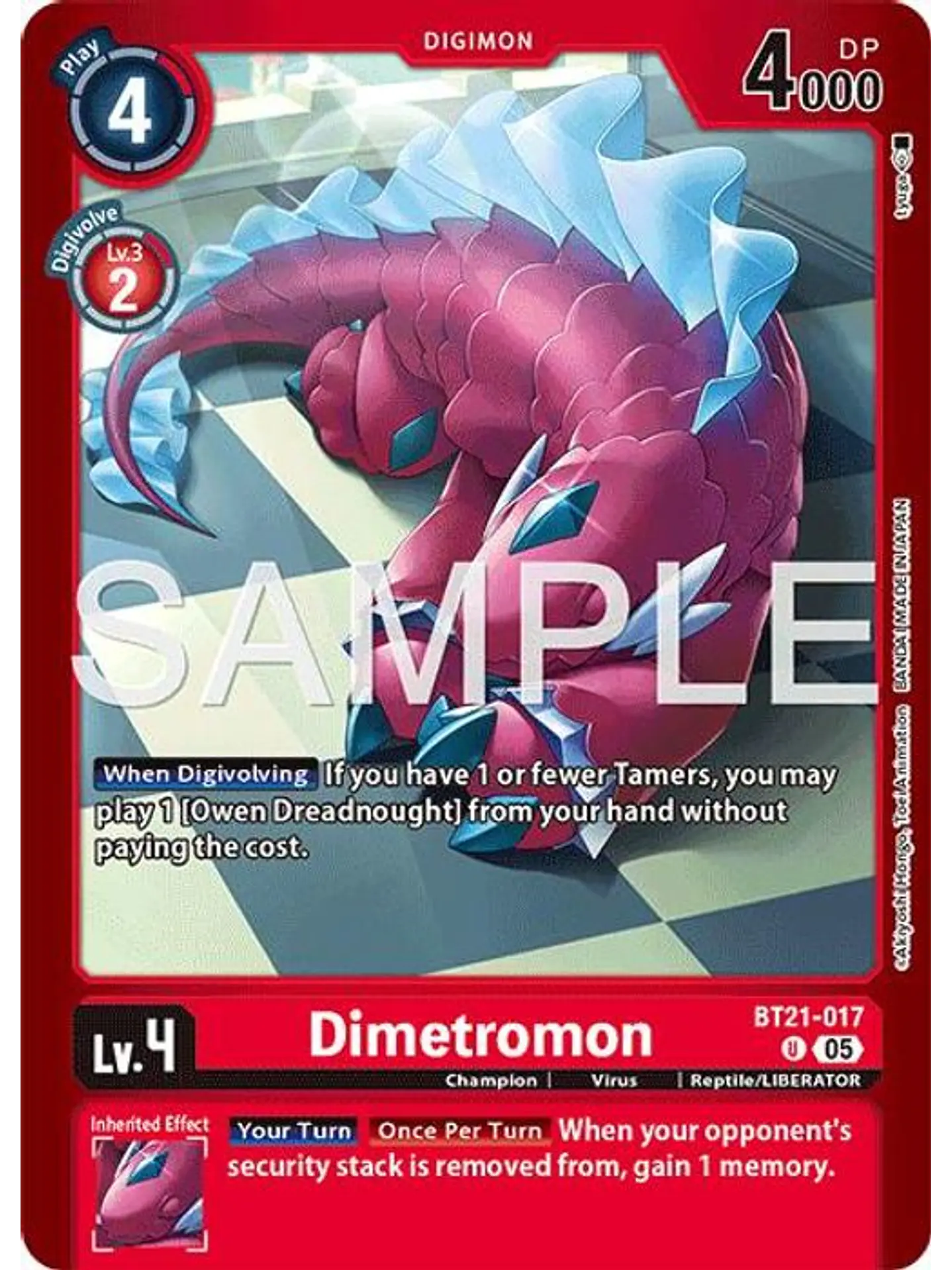 BT21-017 (Alternate Art) Dimetromon 1