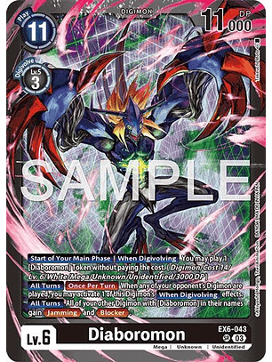 EX6-043 (Alternate Art) Diaboromon