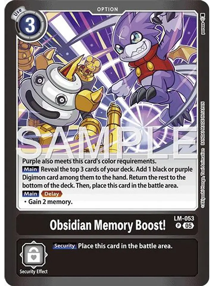 LM-053 (Alternate Art) Obsidian Memory Boost! 1