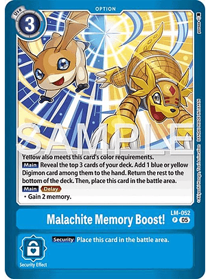 LM-052 (Alternate Art) Malachite Memory Boost!