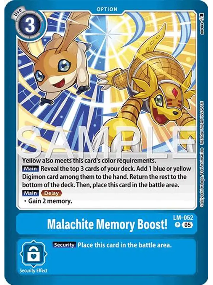 LM-052 (Alternate Art) Malachite Memory Boost! 1