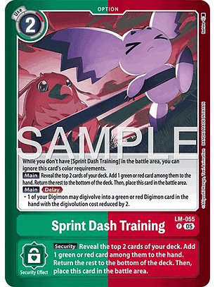 LM-055 (Alternate Art) Sprint Dash Training