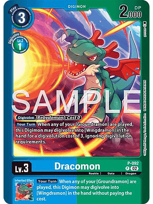 P-092 (Alternate Art) Dracomon
