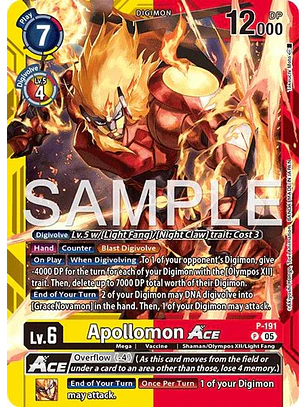 P-191 (Alternate Art) PApollomon ACE