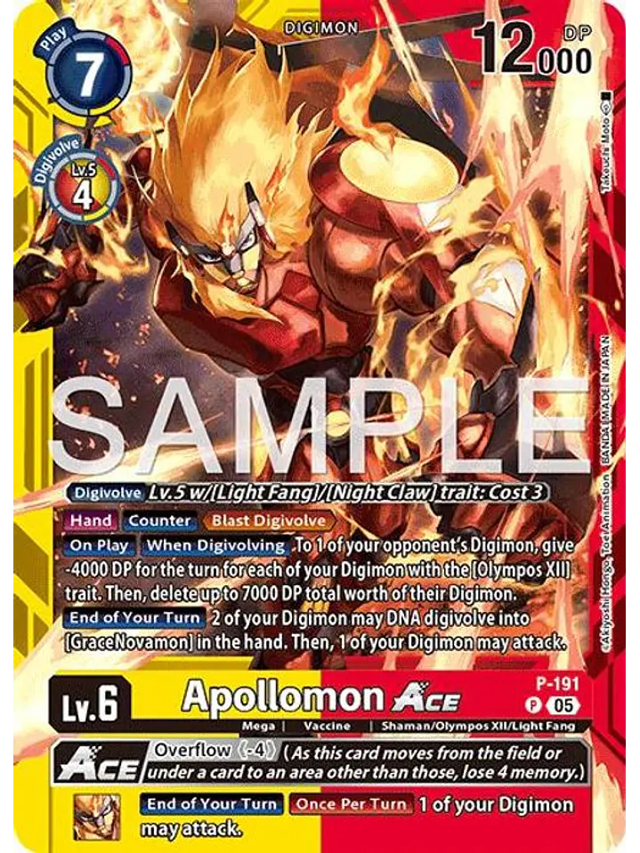 P-191 (Alternate Art) PApollomon ACE 1