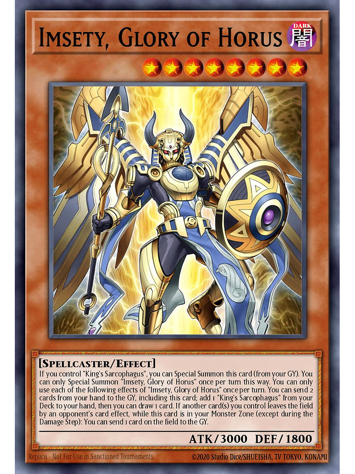Imsety, Glory of Horus - RA05-EN027 - Super Rare 1st Edition 1