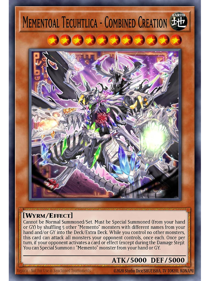 Mementoal Tecuhtlica - Combined Creation - RA05-EN029 - Super Rare 1st Edition 1
