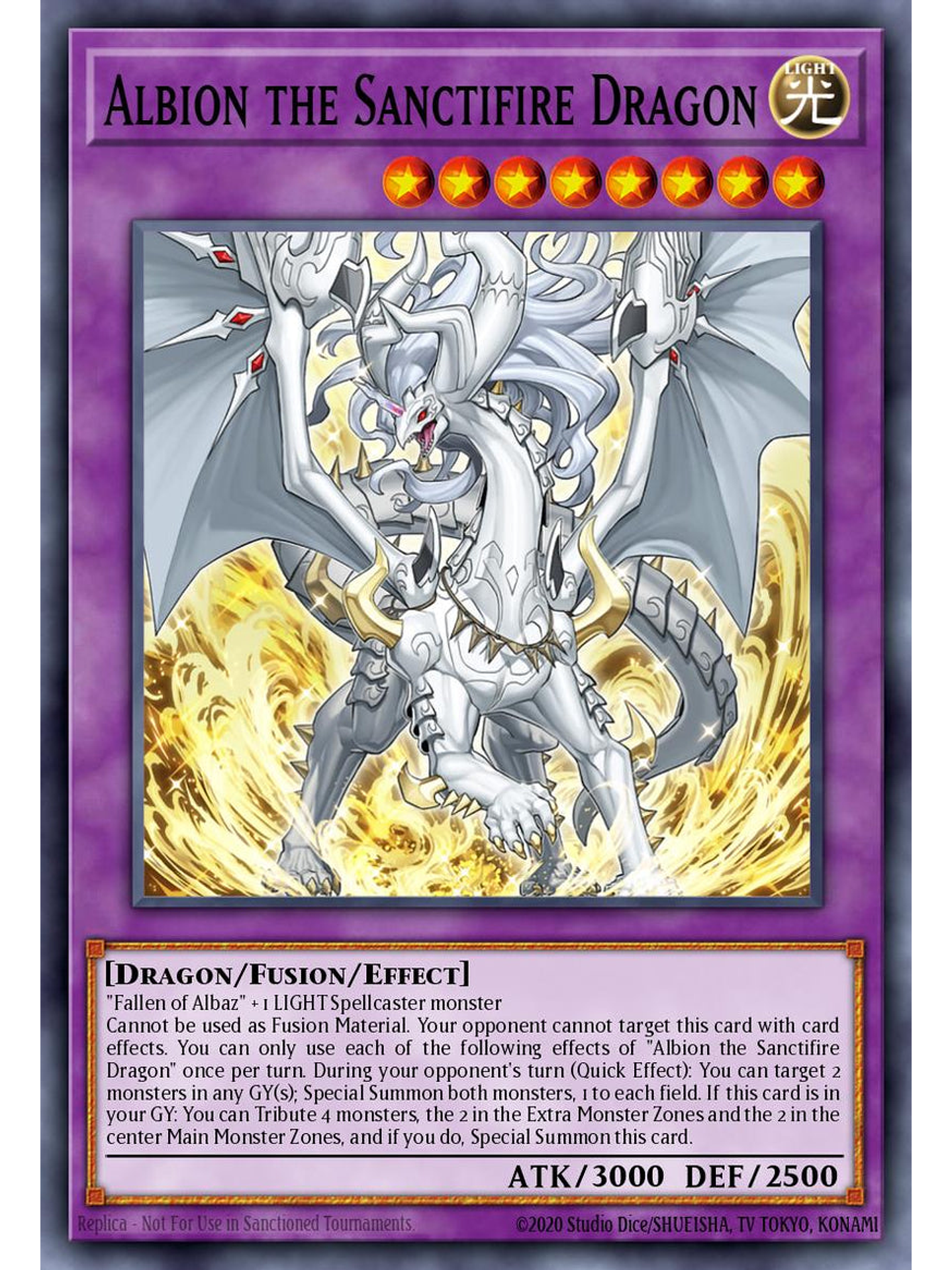 Albion the Sanctifire Dragon - RA05-EN037 - Super Rare 1st Edition 1