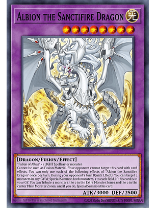 Albion the Sanctifire Dragon - RA05-EN037 - Super Rare 1st Edition