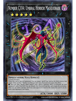 Number C104: Umbral Horror Masquerade - RA05-EN046 - Super Rare 1st Edition