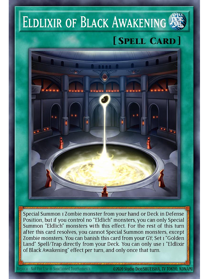 Eldlixir of Black Awakening - RA05-EN065 - Super Rare 1st Edition 1