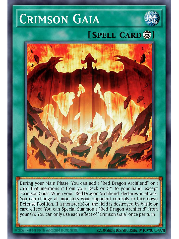 Crimson Gaia - RA05-EN070 - Super Rare 1st Edition 1