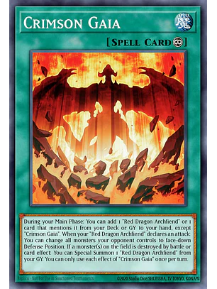 Crimson Gaia - RA05-EN070 - Ultra Rare 1st Edition