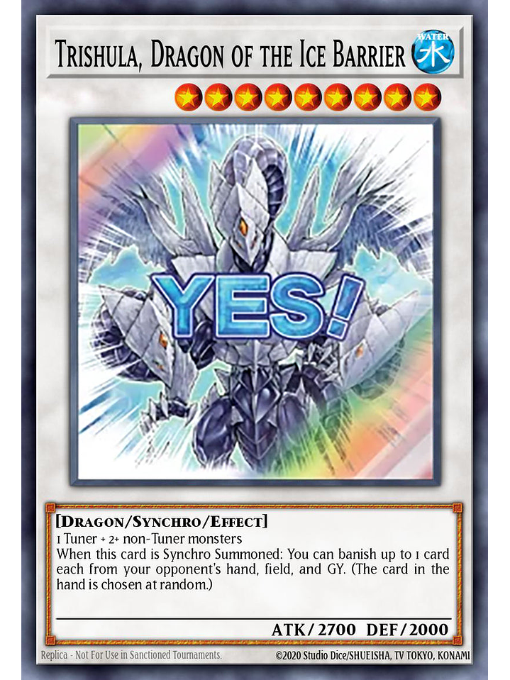 Trishula, Dragon of the Ice Barrier - RA05-EN101 - Ultra Rare 1st Edition 1
