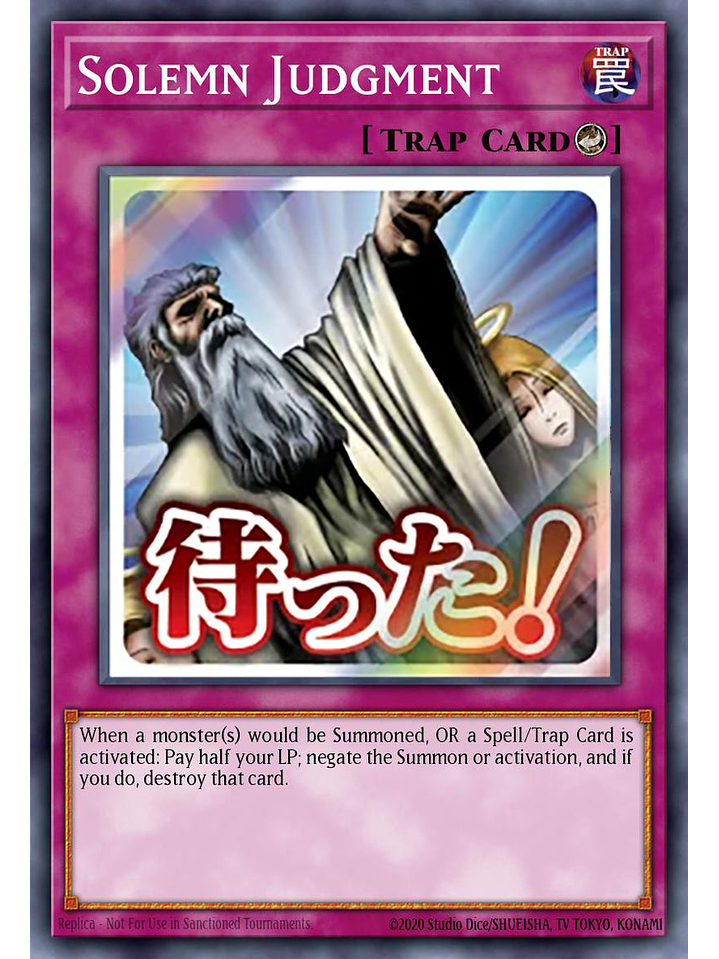 Solemn Judgment - RA05-EN124 - Ultra Rare 1st Edition 1