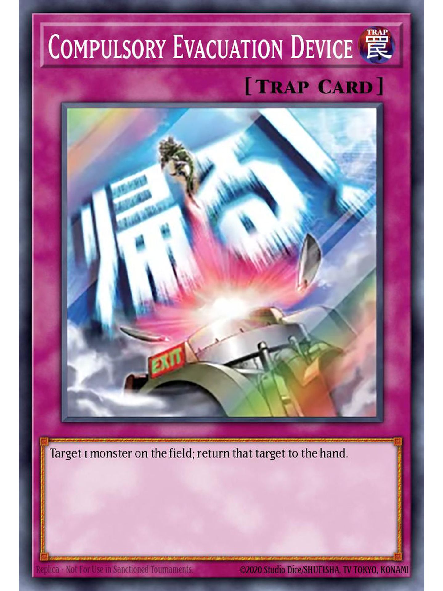 Compulsory Evacuation Device - RA05-EN125 - Ultra Rare 1st Edition 1