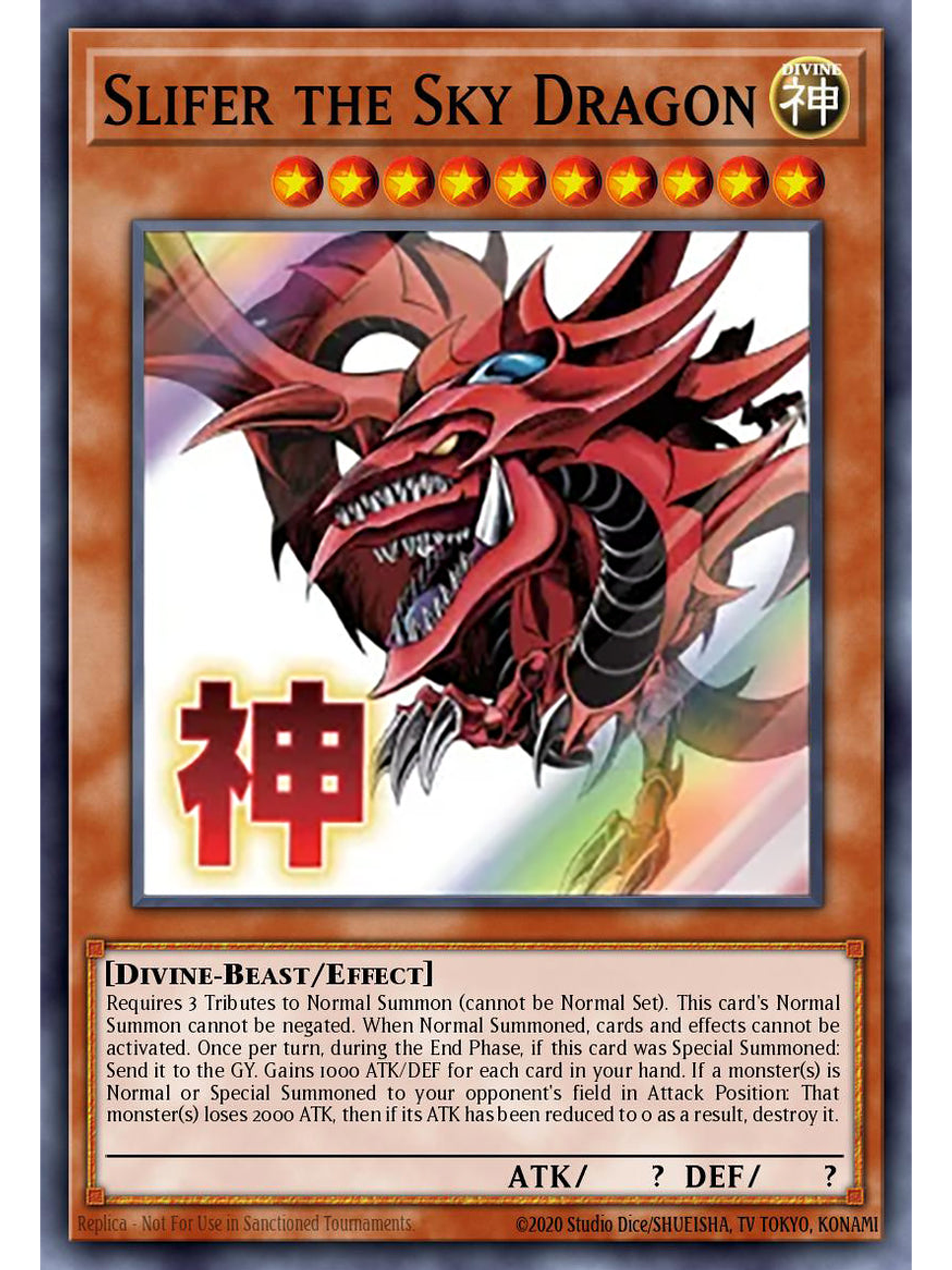 Slifer the Sky Dragon - RA05-EN128 - Ultra Rare 1st Edition 1