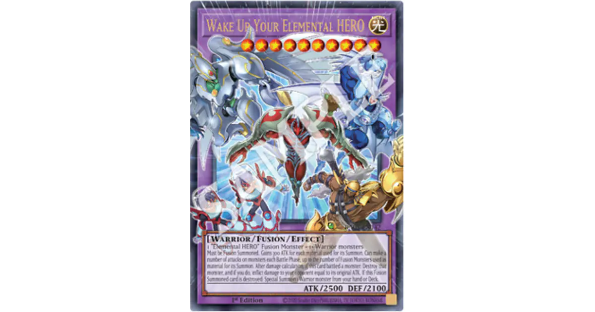 Wake Up Your Elemental HERO (extended art) - RA05-EN142 -