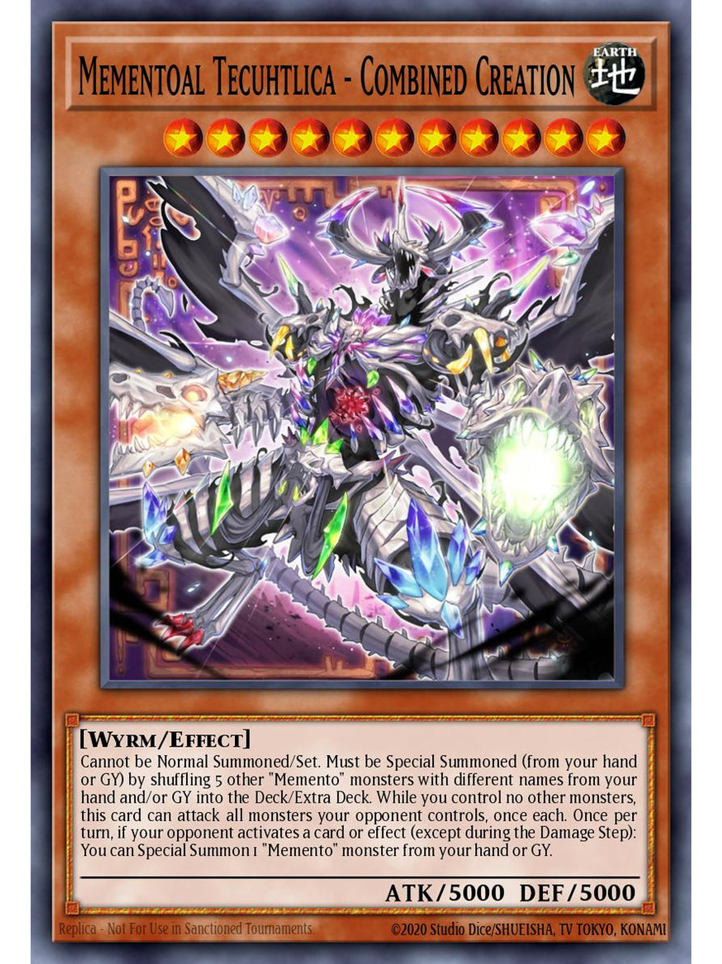 Mementoal Tecuhtlica - Combined Creation - RA05-EN029 - Secret Rare 1st Edition 1