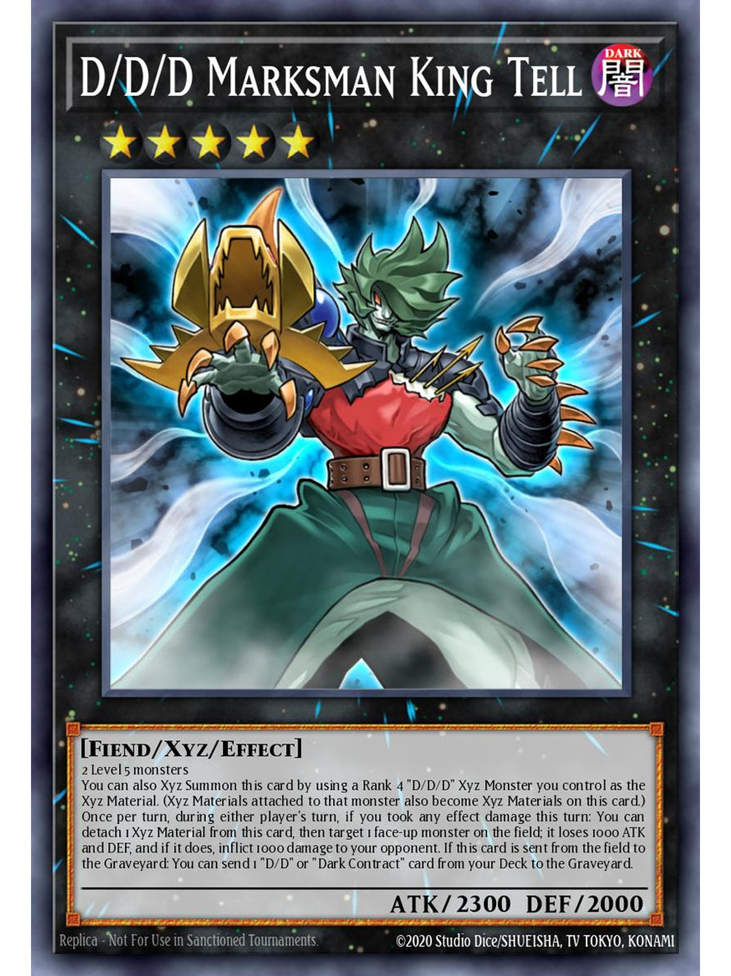 D/D/D Marksman King Tell - RA05-EN047 - Secret Rare 1st Edition 1