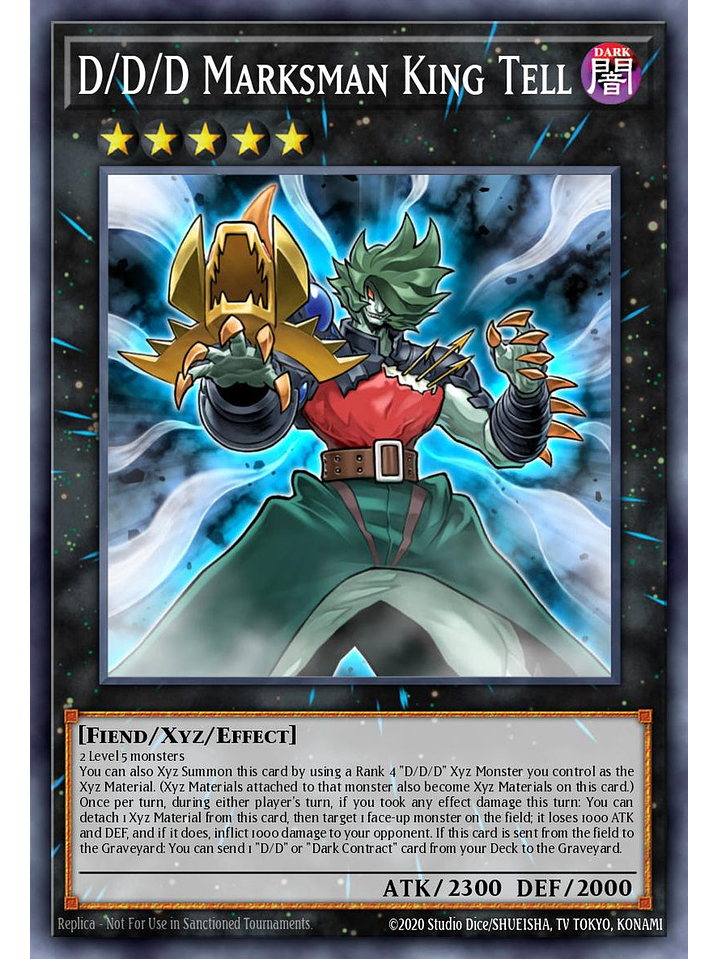 D/D/D Marksman King Tell - RA05-EN047 - Secret Rare 1st Edition 1