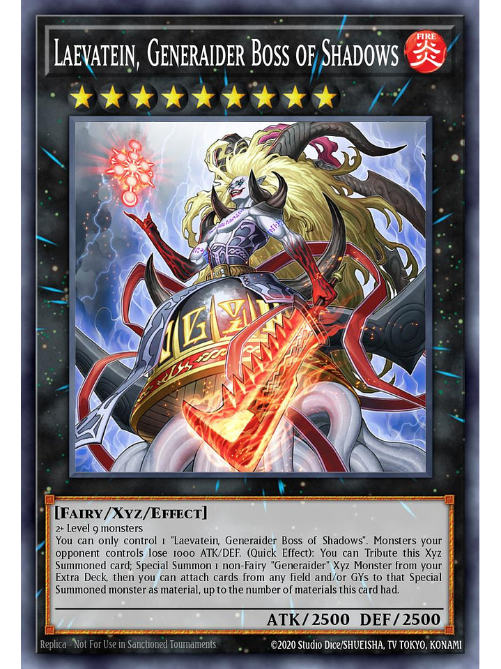 Laevatein, Generaider Boss of Shadows - RA05-EN051 - Secret Rare 1st Edition 1