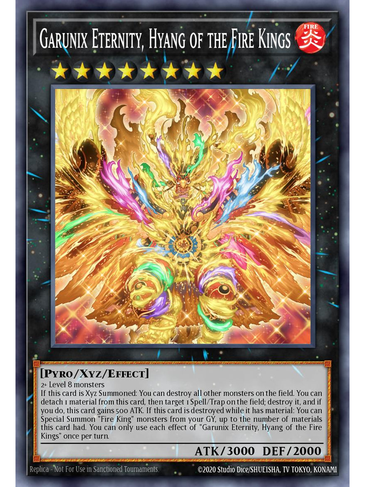 Garunix Eternity, Hyang of the Fire Kings - RA05-EN052 - Secret Rare 1st Edition 1