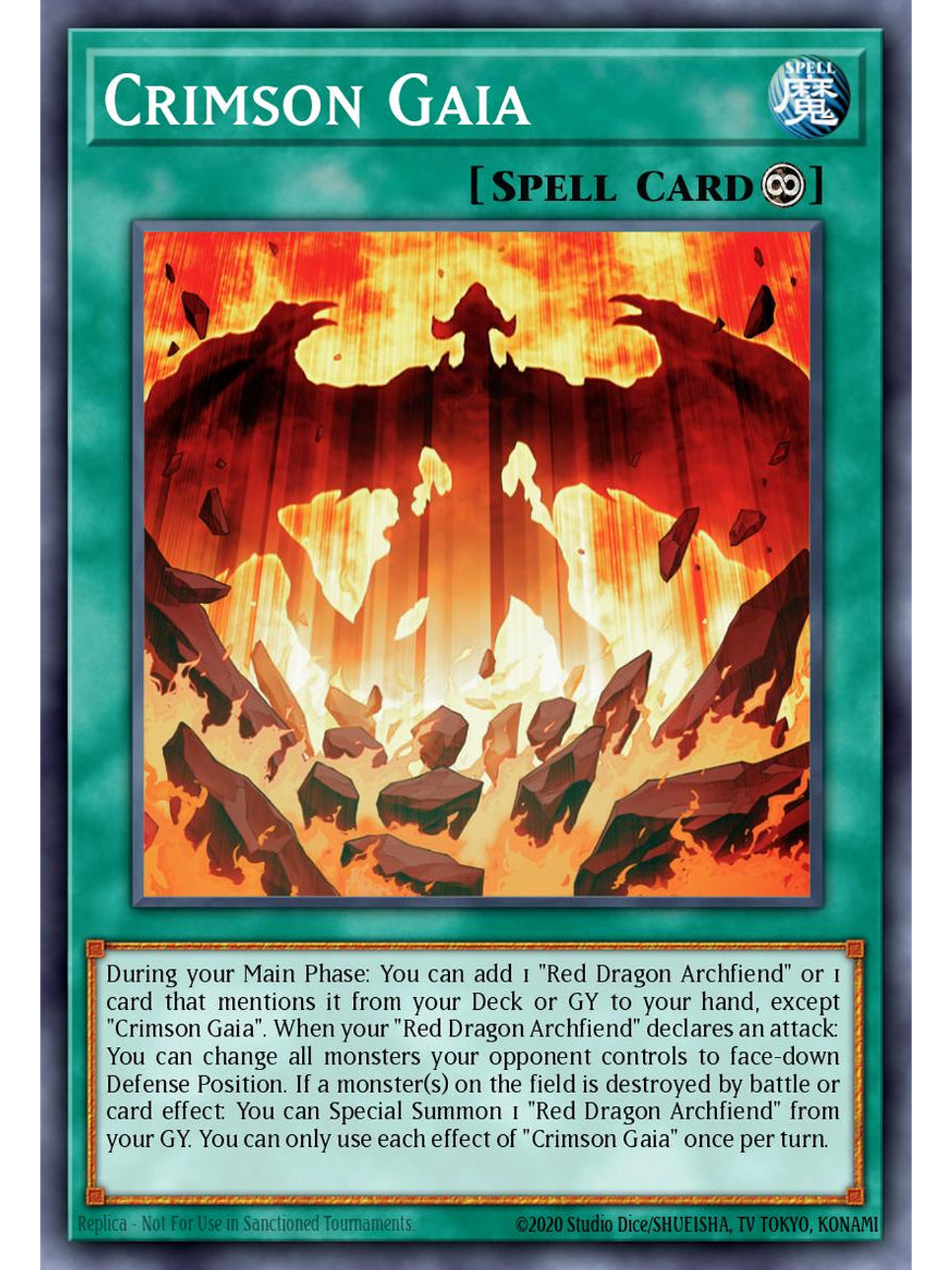 Crimson Gaia - RA05-EN070 - Secret Rare 1st Edition 1