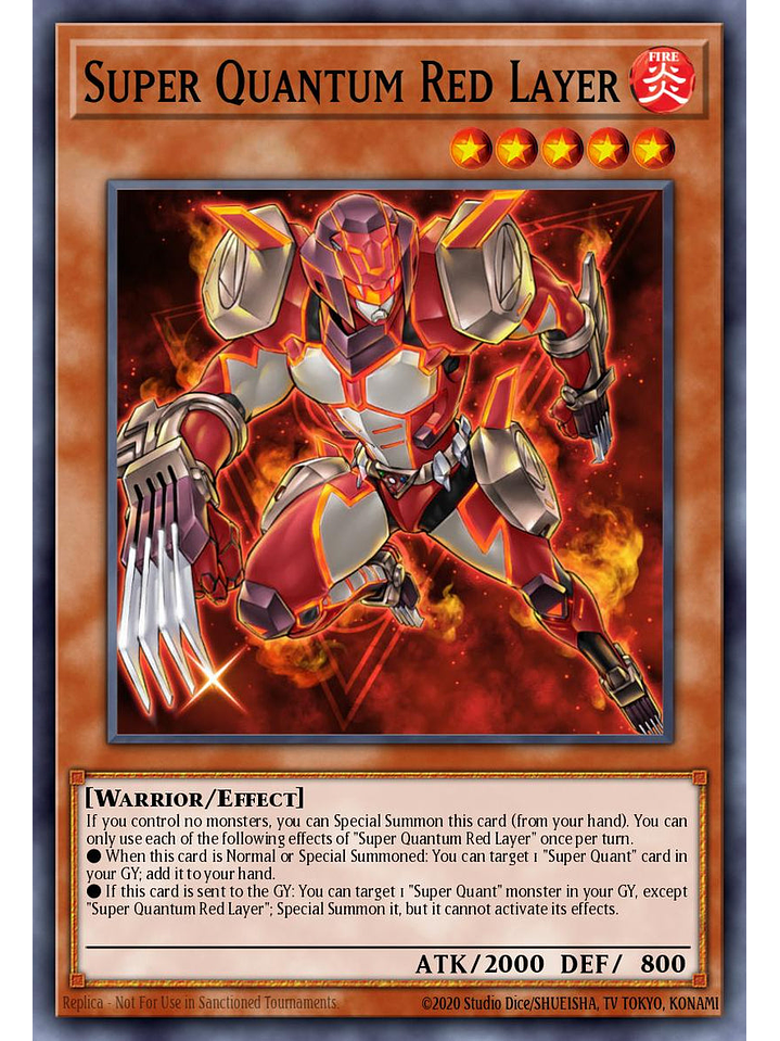 Super Quantum Red Layer - RA05-EN008 - Platinum Secret Rare 1st Edition 1