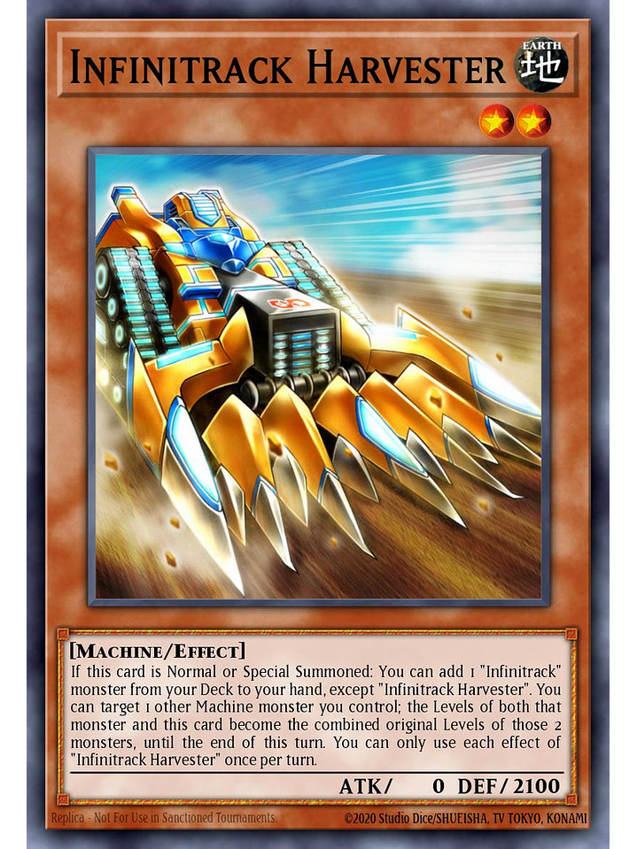 Infinitrack Harvester - RA05-EN014 - Platinum Secret Rare 1st Edition 1
