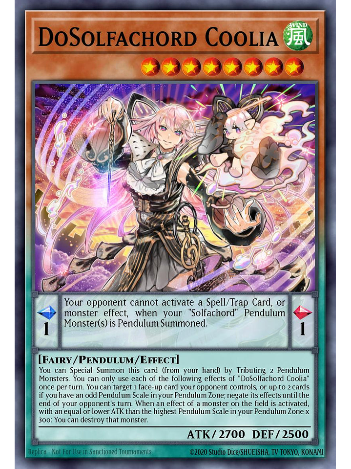 DoSolfachord Coolia - RA05-EN018 - Platinum Secret Rare 1st Edition 1