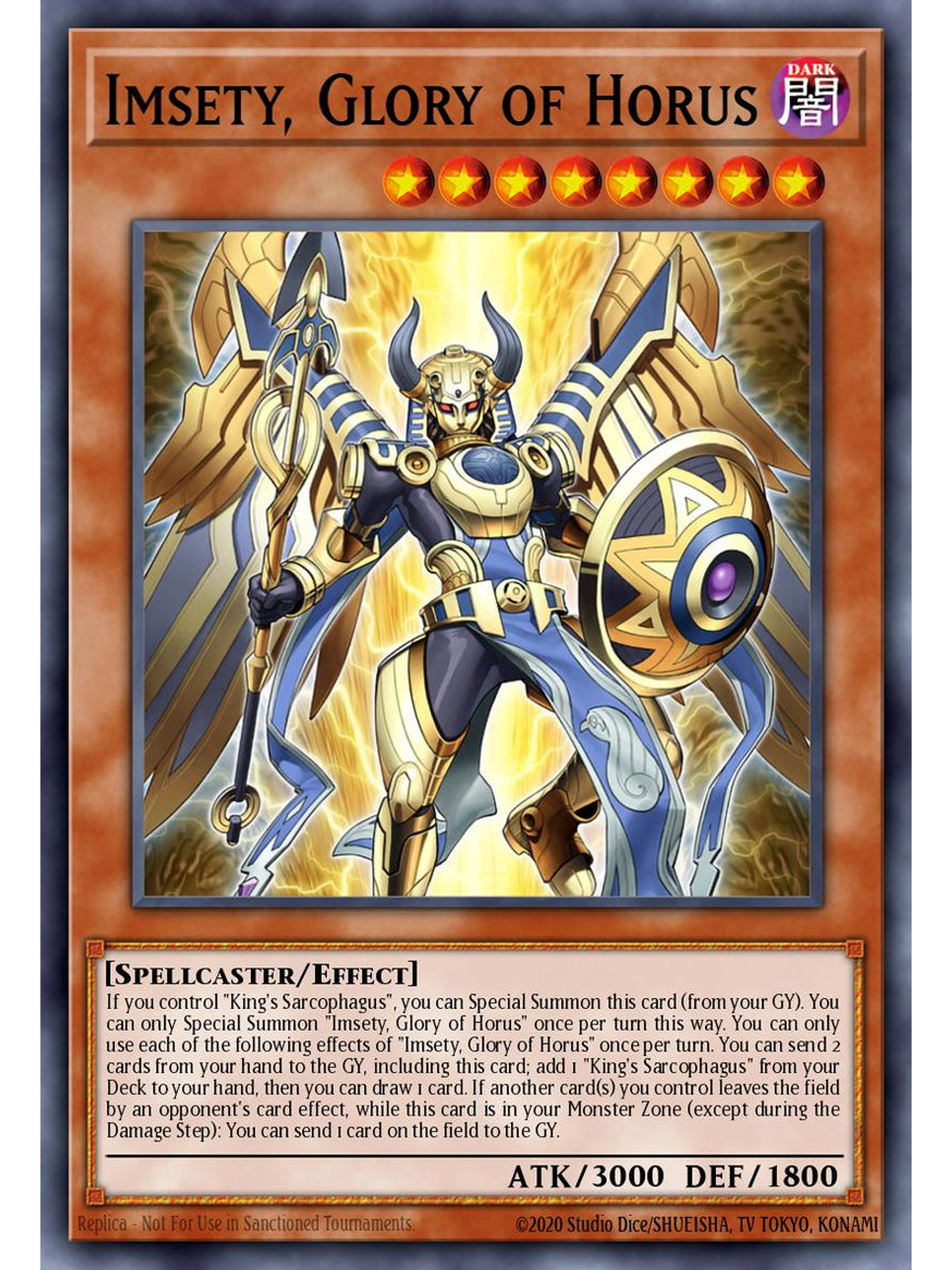 Imsety, Glory of Horus - RA05-EN027 - Platinum Secret Rare 1st Edition 1