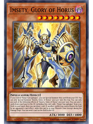 Imsety, Glory of Horus - RA05-EN027 - Platinum Secret Rare 1st Edition
