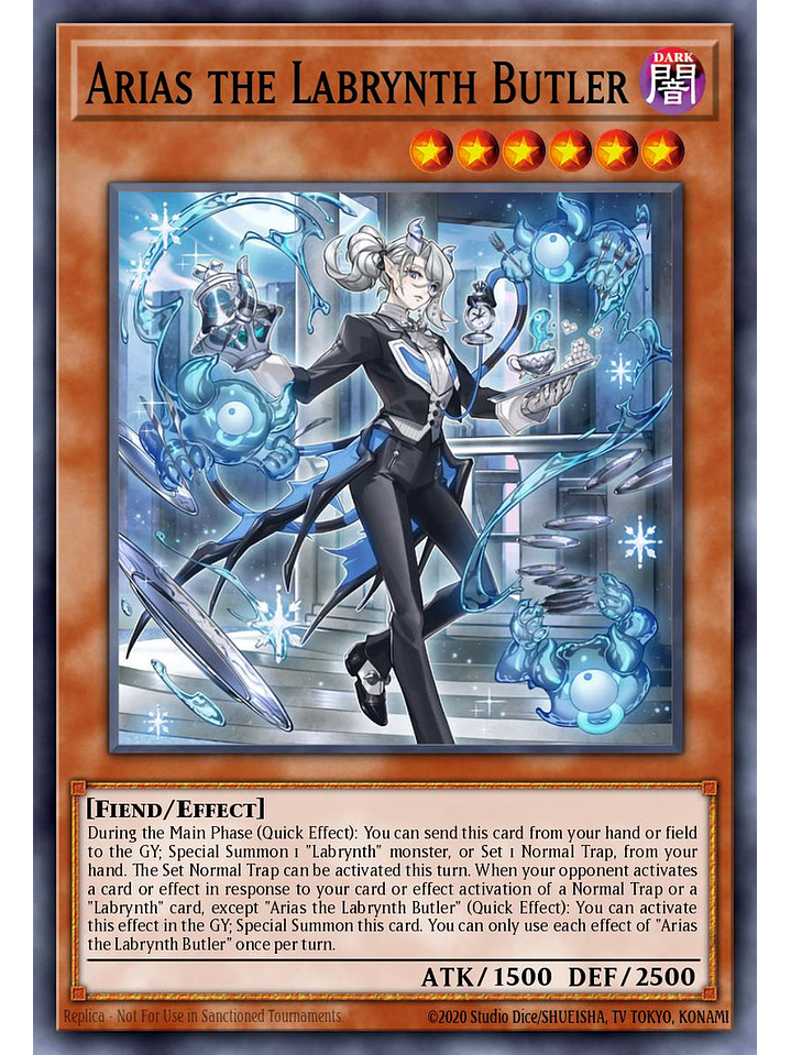 Arias the Labrynth Butler - RA05-EN028 - Platinum Secret Rare 1st Edition 1