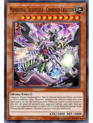 Mementoal Tecuhtlica - Combined Creation - RA05-EN029 - Platinum Secret Rare 1st Edition