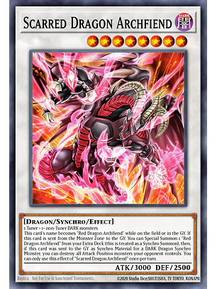 Scarred Dragon Archfiend - RA05-EN044 - Platinum Secret Rare 1st Edition