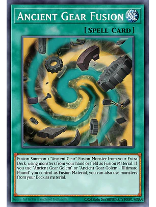 Ancient Gear Fusion - RA05-EN063 - Platinum Secret Rare 1st Edition