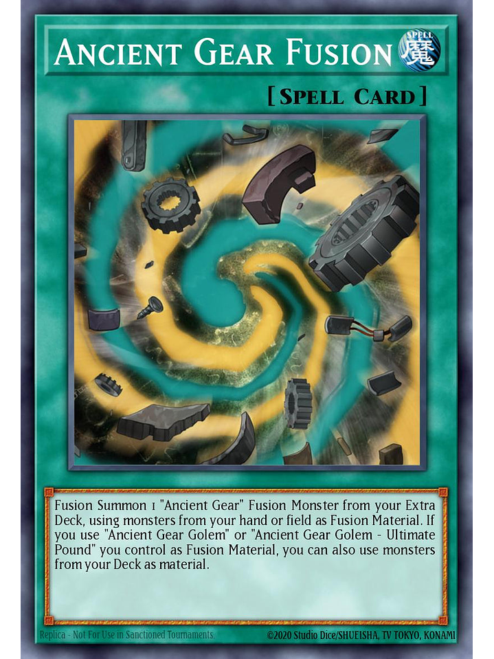 Ancient Gear Fusion - RA05-EN063 - Platinum Secret Rare 1st Edition 1