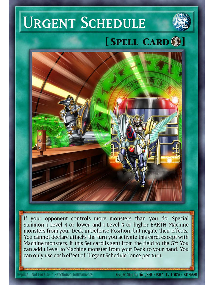 Urgent Schedule - RA05-EN064 - Platinum Secret Rare 1st Edition 1