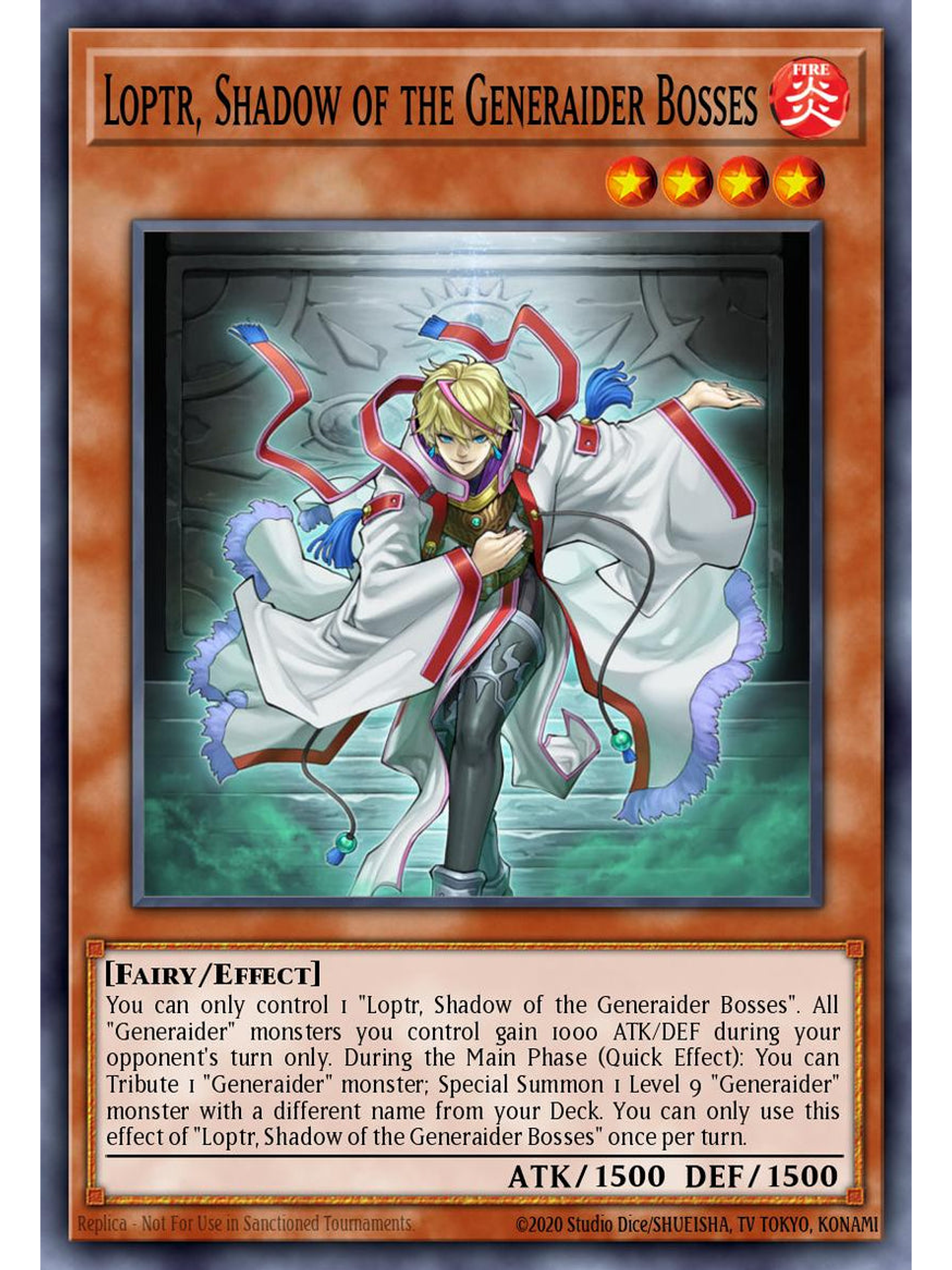 Loptr, Shadow of the Generaider Bosses - RA05-EN016 - Starlight Rare 1st Edition 1