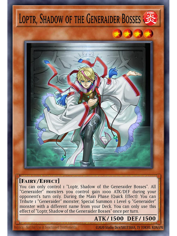 Loptr, Shadow of the Generaider Bosses - RA05-EN016 - Starlight Rare 1st Edition 1