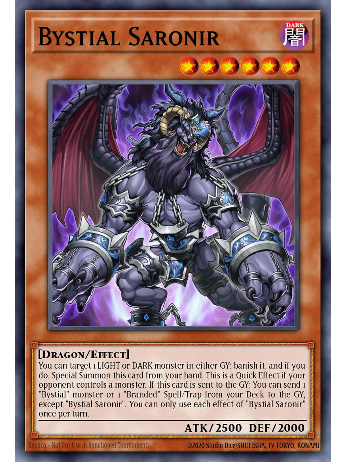 Bystial Saronir - RA05-EN023 - Starlight Rare 1st Edition 1