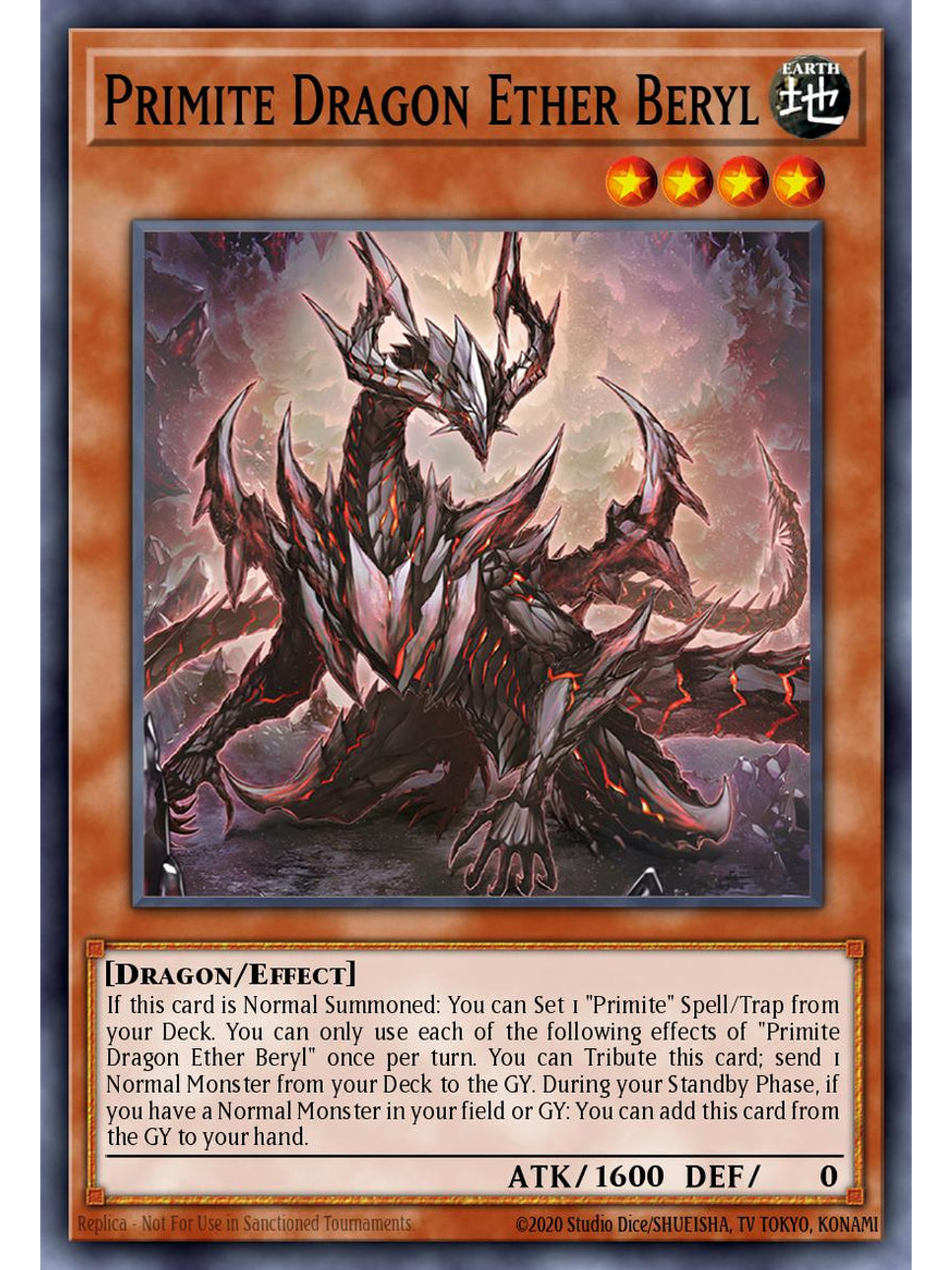 Primite Dragon Ether Beryl - RA05-EN033 - Starlight Rare 1st Edition 1